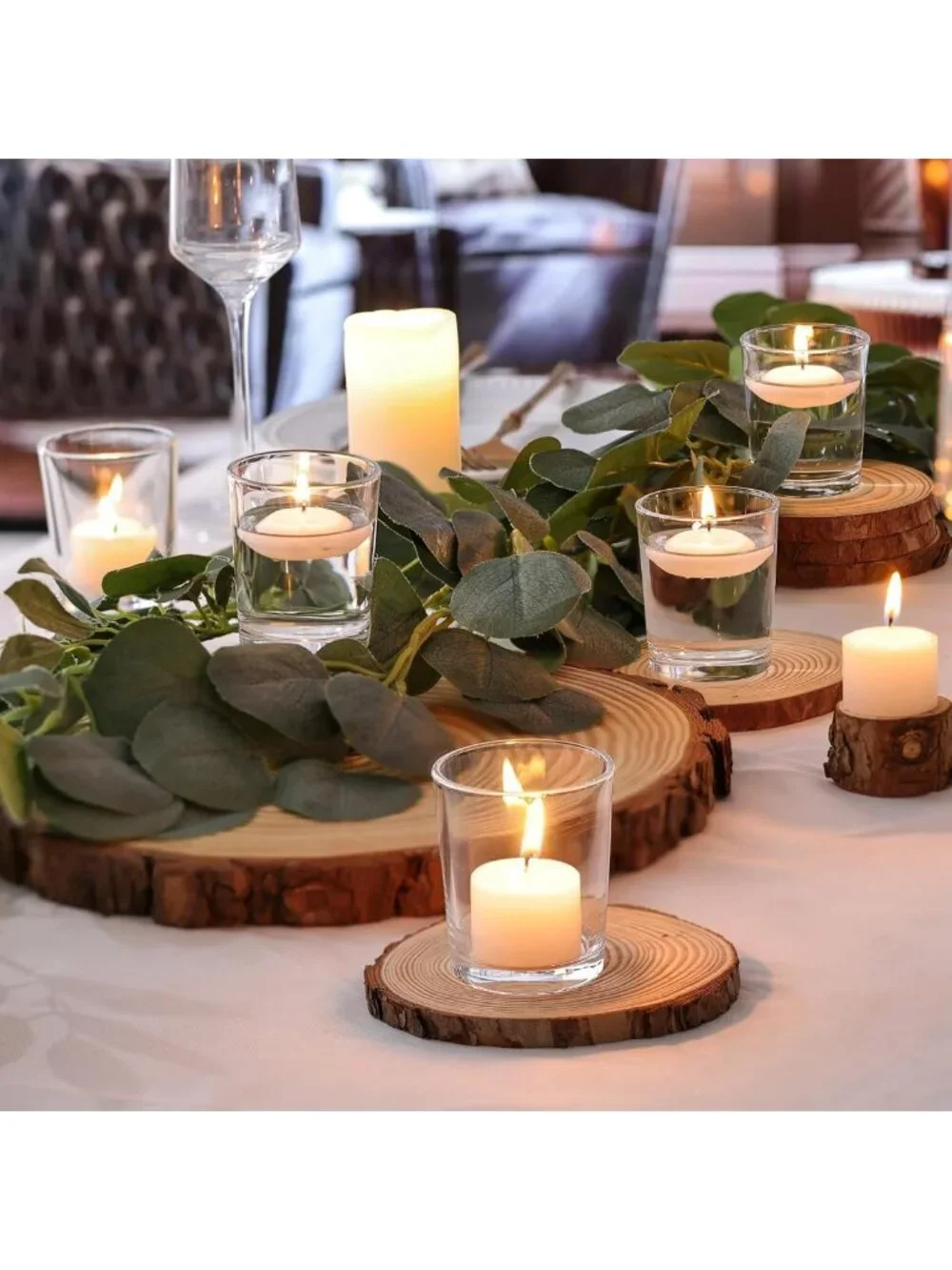 Clear Glass Votive Candle Holders - 72-Pack Tea Light Holders for Home Decor